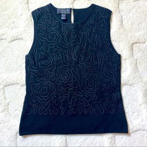 Vintage Spencer Jeremy textured silk sweater top